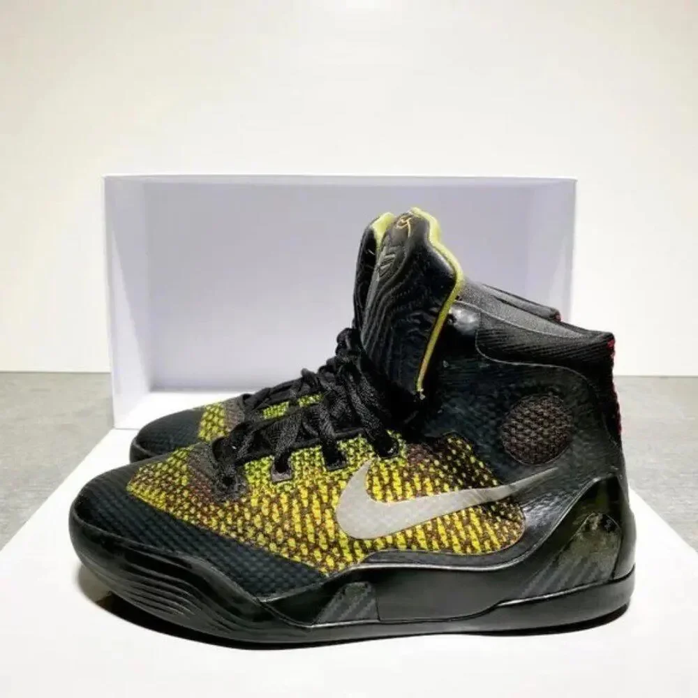 Nike Kobe Zoom Mamba Green Red Black Hightop Basketball Sneaker Size‎ 5.5Y